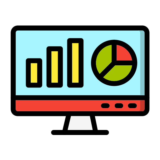 Web analytics Generic color lineal-color icon