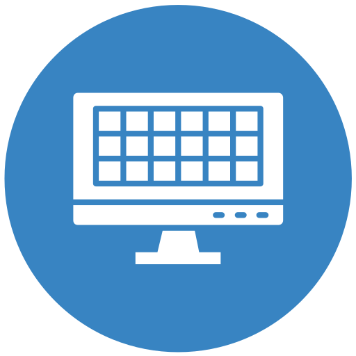 red Generic color fill icono