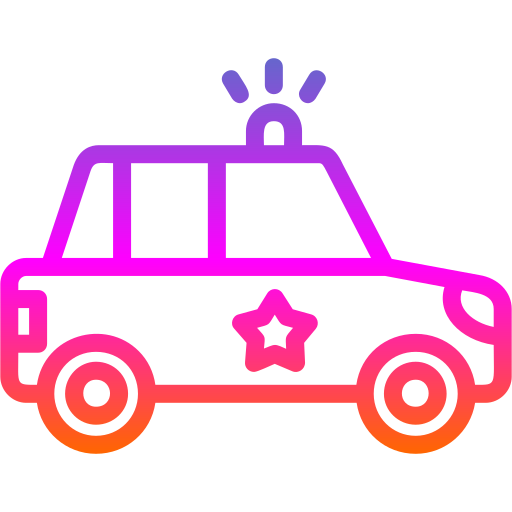 Police car Generic gradient outline icon
