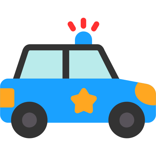 politieauto Generic color fill icoon