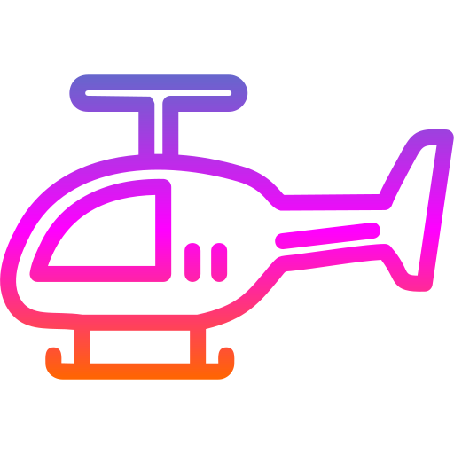 helikopter Generic gradient outline icoon