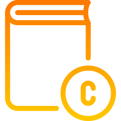 diritto d'autore Generic gradient outline icona