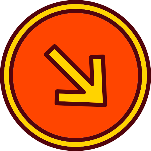 flecha abajo derecha Generic color lineal-color icono