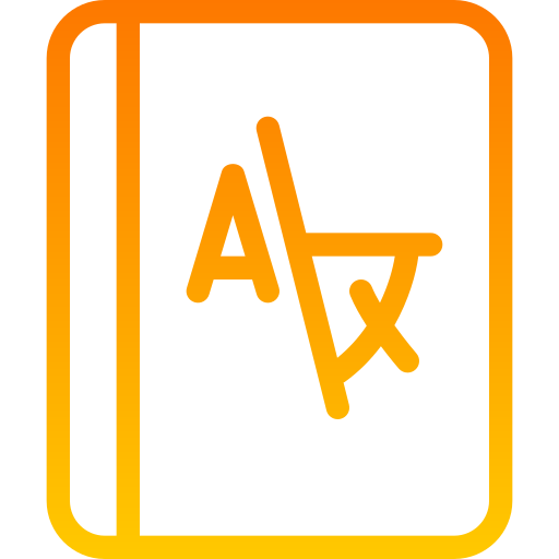 libro di matematica Generic gradient outline icona