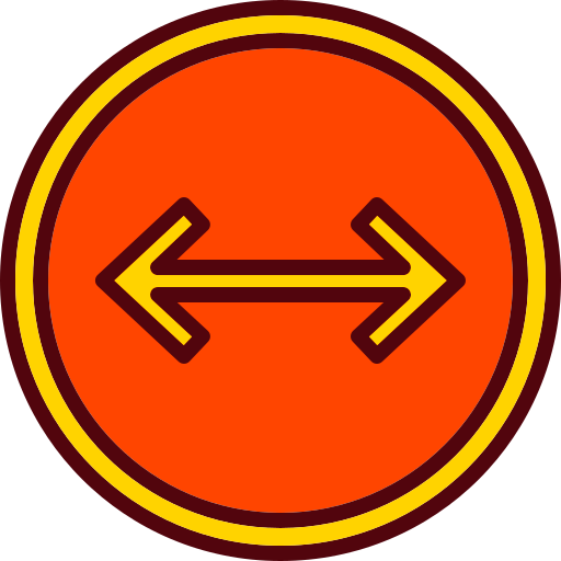 izquierda derecha Generic color lineal-color icono