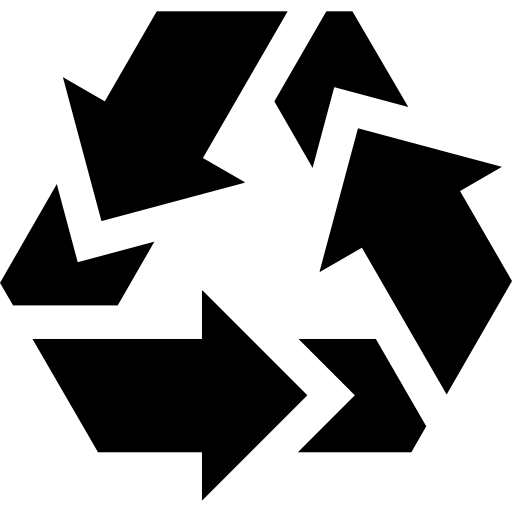 reciclaje Basic Straight Filled icono