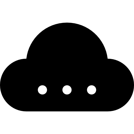 chmura obliczeniowa Basic Straight Filled ikona