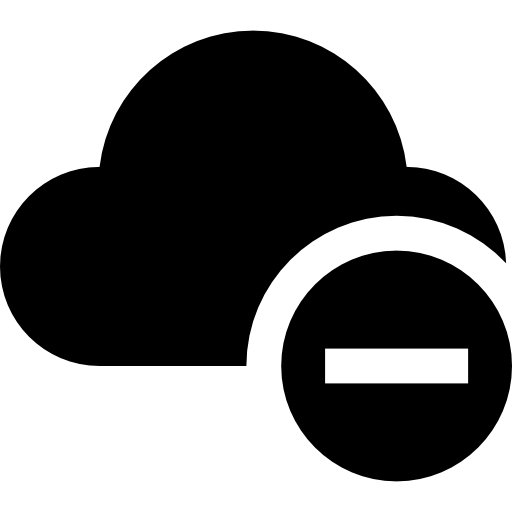 クラウドコンピューティング Basic Straight Filled icon