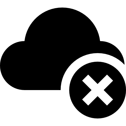 nuvem de computação Basic Straight Filled Ícone