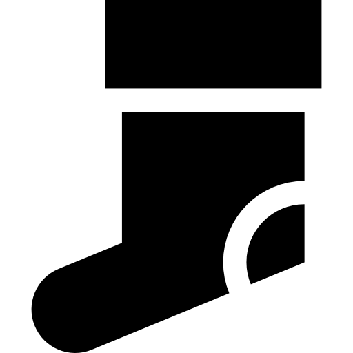 calcetín de navidad Basic Straight Filled icono