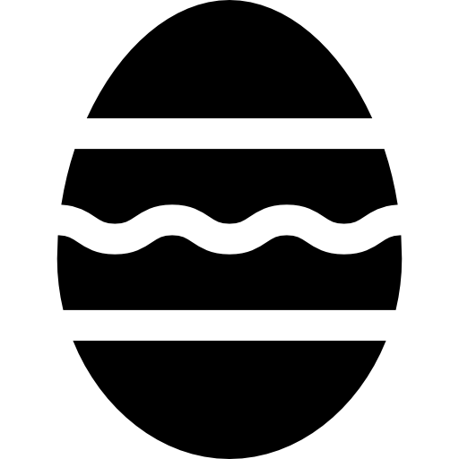 пасхальное яйцо Basic Straight Filled иконка