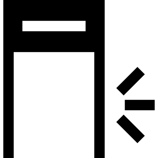metaaldetector Basic Straight Filled icoon
