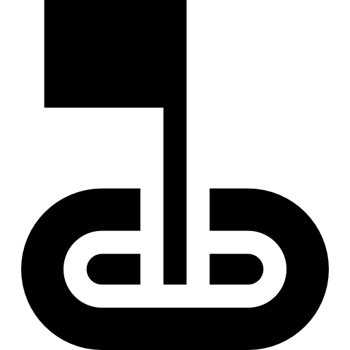 posición Basic Straight Filled icono