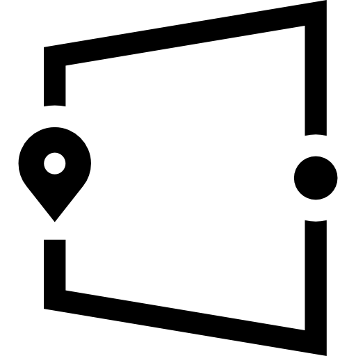 distanza Basic Straight Filled icona