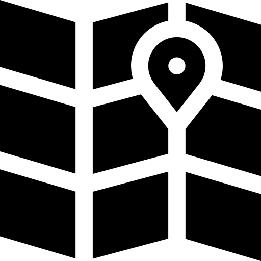 Street map Basic Straight Filled icon