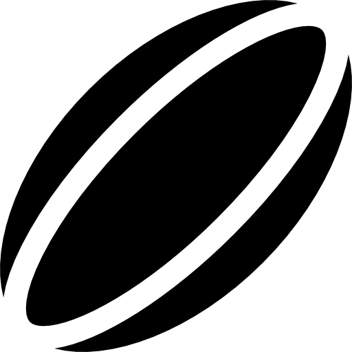 rugby Basic Straight Filled icono