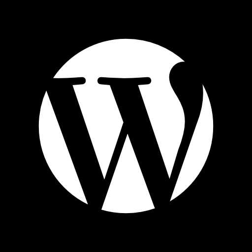 wordpress Basic Straight Filled Icône