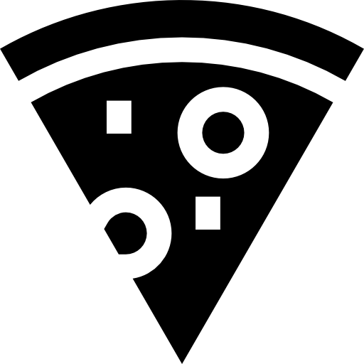 Pizza Basic Straight Filled icon