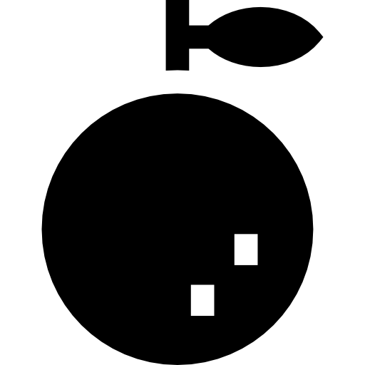 주황색 Basic Straight Filled icon