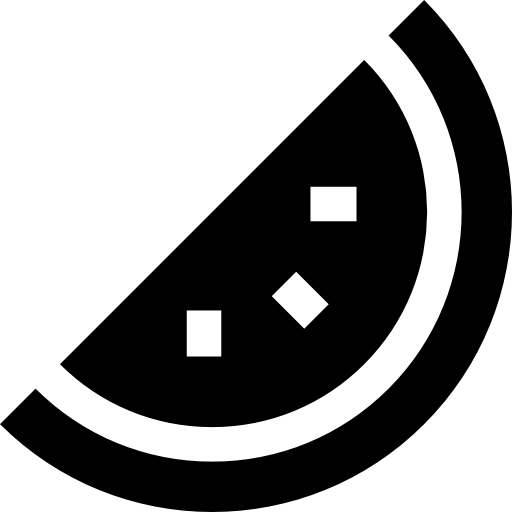 sandía Basic Straight Filled icono