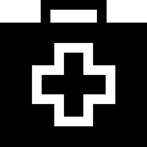 kit de primeros auxilios Basic Straight Filled icono