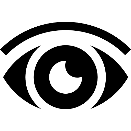 ojo Basic Straight Filled icono