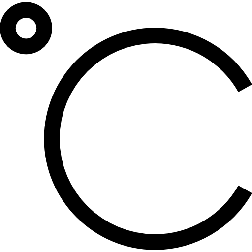 celsius Basic Straight Filled Ícone