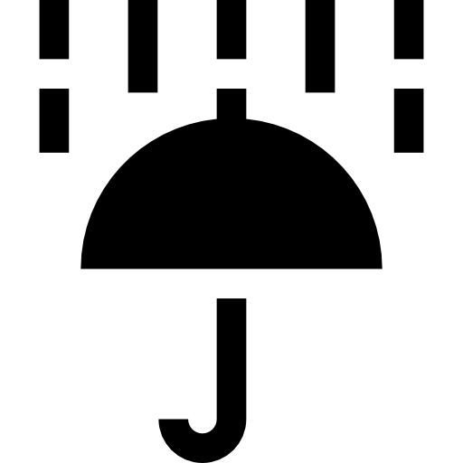 lluvia Basic Straight Filled icono