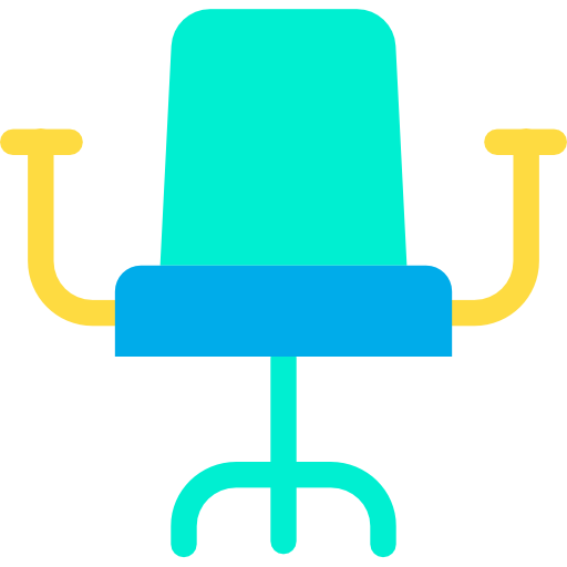 sedia della scrivania Kiranshastry Flat icona