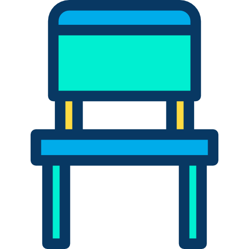stoel Kiranshastry Lineal Color icoon