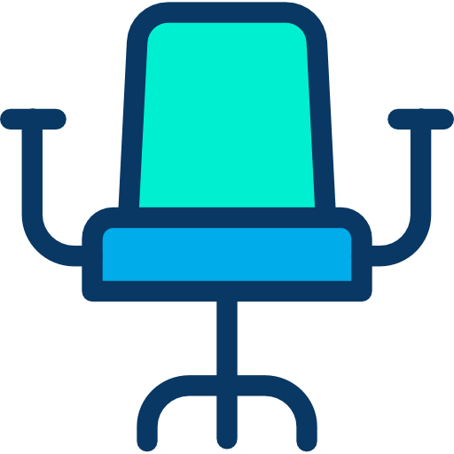 chaise de bureau Kiranshastry Lineal Color Icône