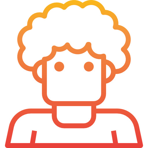 Curly hair itim2101 Gradient icon