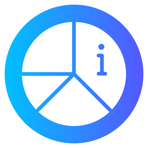 diagramme circulaire Generic gradient fill Icône