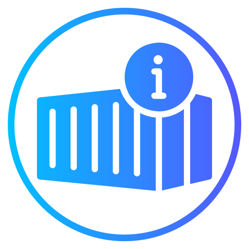 wereldwijde verzending Generic gradient fill icoon