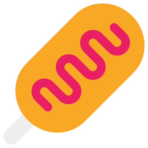 corn dog Generic color fill icoon