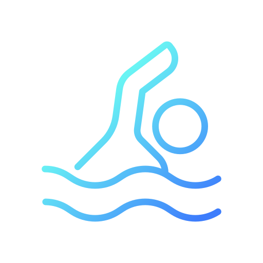 Swim Generic gradient outline icon