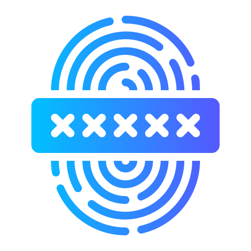 Biometrics Generic gradient fill icon