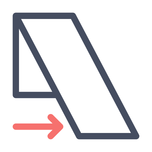 Skew Generic color outline icon