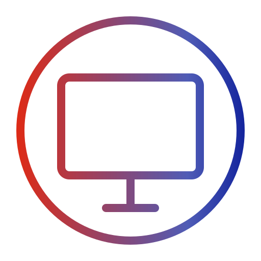 monitor Generic gradient outline ikona