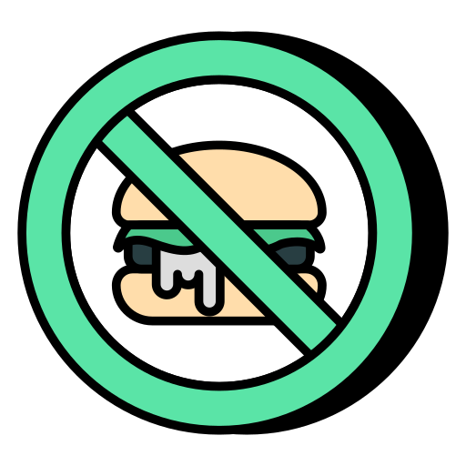 No fast food Generic color lineal-color icon