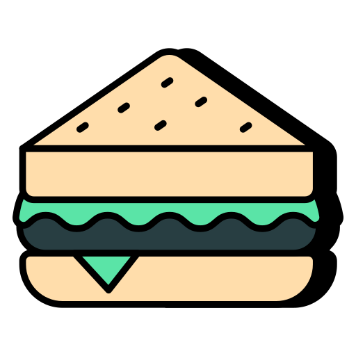 sándwich Generic color lineal-color icono