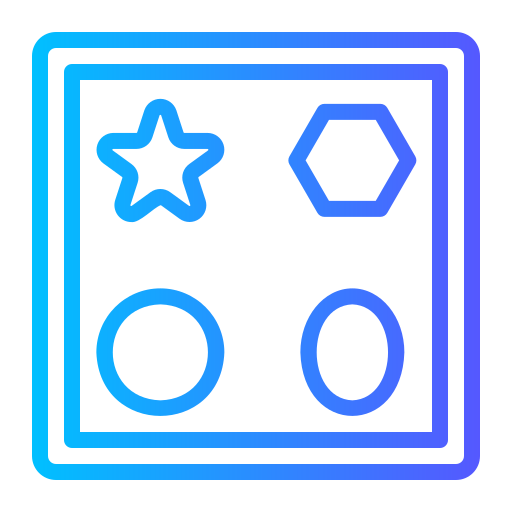 퍼즐 Generic gradient outline icon