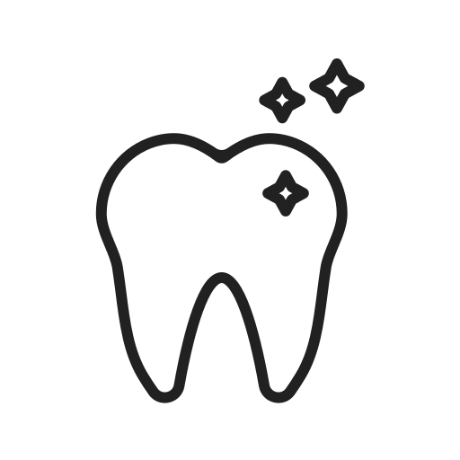 blanqueamiento dental Generic black outline icono