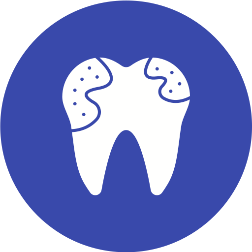 Dental caries Generic color fill icon