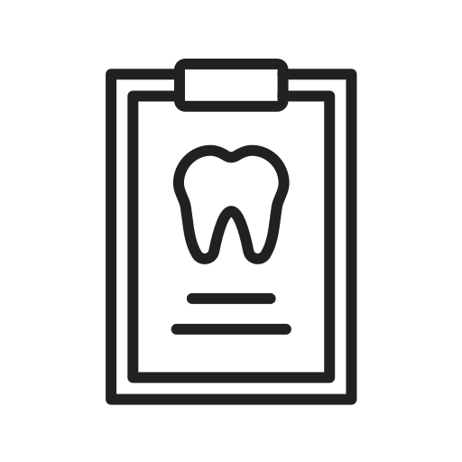 informe dental Generic black outline icono