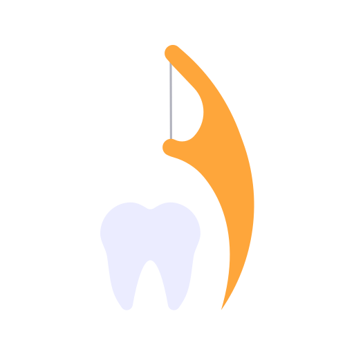 limpieza con hilo dental Generic color fill icono