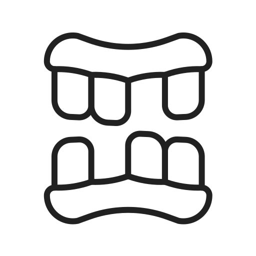 periodontosis Generic black outline icono