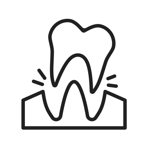 extracción dental Generic black outline icono