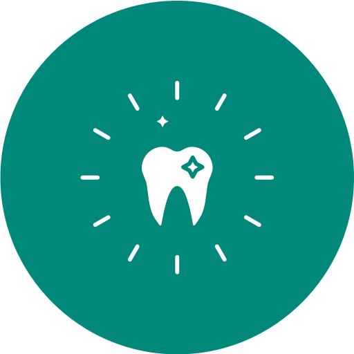 Tooth whitening Generic color fill icon