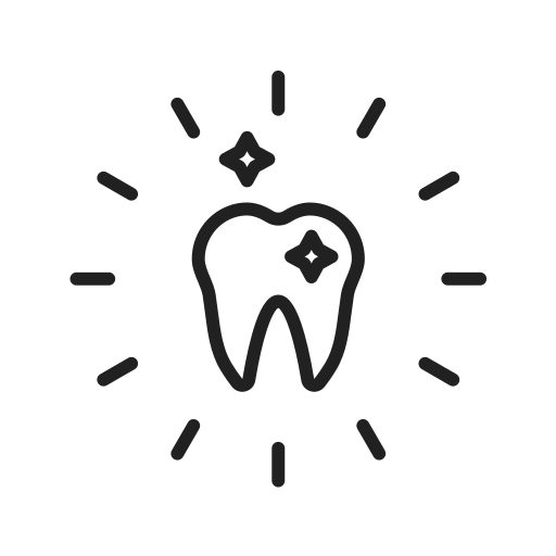 wybielanie zębów Generic black outline ikona